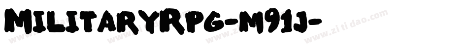 MilitaryRpg-m91j字体转换
