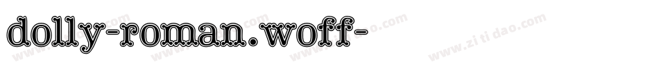 dolly-roman.woff字体转换