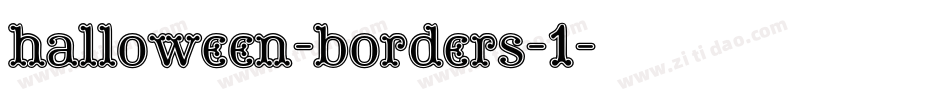 halloween-borders-1字体转换