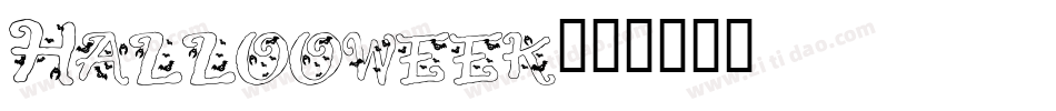 Hallooweek字体转换
