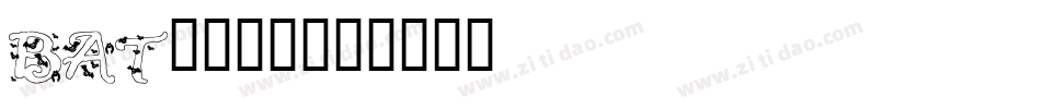 bat安装字库字体转换