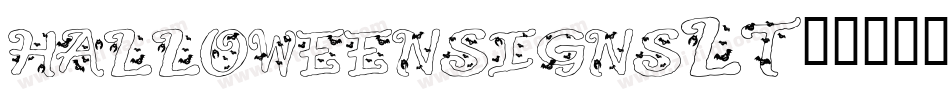 halloweensignsLT-1字体转换