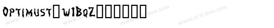 Optimust-w1BqZ字体转换