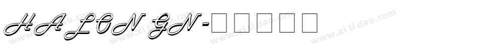 HALONGN字体转换