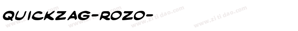 Quickzag-rOzO字体转换