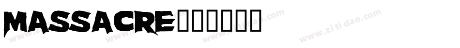 Massacre字体转换
