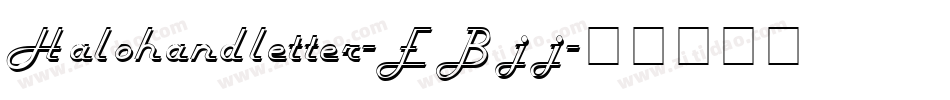 Halohandletter-EBjj字体转换