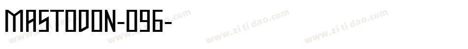 Mastodon-O96字体转换