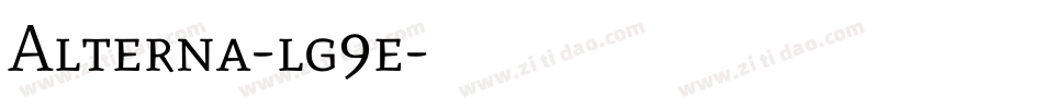 Alterna-lg9e字体转换