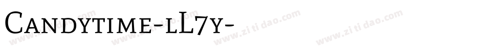 Candytime-lL7y字体转换