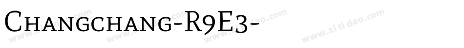 Changchang-R9E3字体转换
