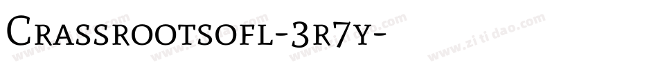 Crassrootsofl-3r7y字体转换