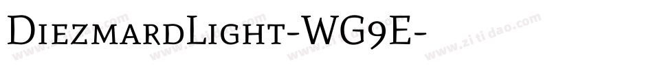 DiezmardLight-WG9E字体转换