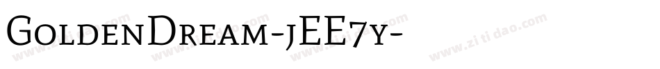 GoldenDream-jEE7y字体转换