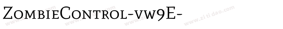 ZombieControl-vw9E字体转换