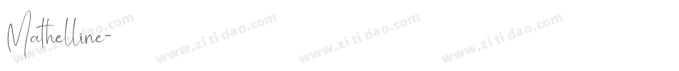 Mathelline字体转换