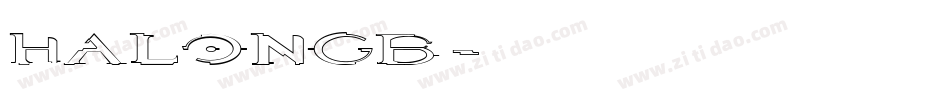 HALONGB字体转换