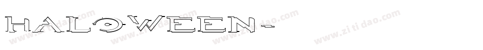HALOWEEN字体转换