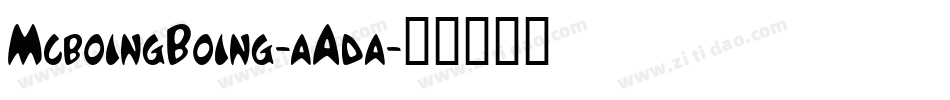 McboingBoing-aAda字体转换