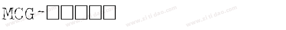 MCG字体转换