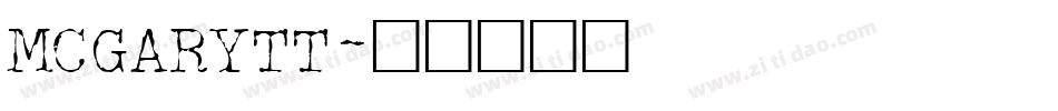 MCGARYTT字体转换