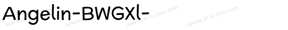 Angelin-BWGXl字体转换