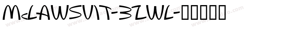 Mclawsuit-3ZwL字体转换