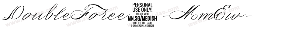 DoubleForce7-MmEw字体转换