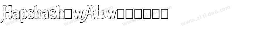 Hapshash-wALw字体转换