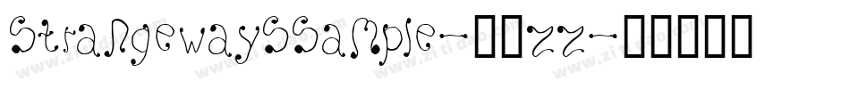 Strangewayssample-35zz字体转换