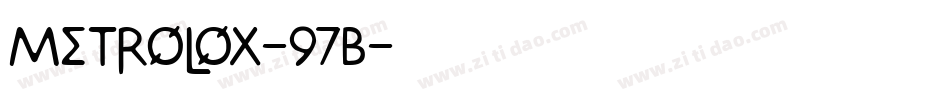 Metrolox-97B字体转换