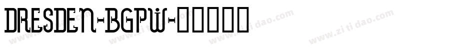Dresden-BGpw字体转换