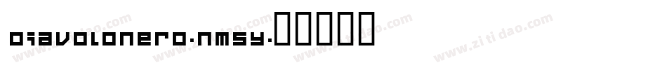 DiavoloNero-nM5Y字体转换