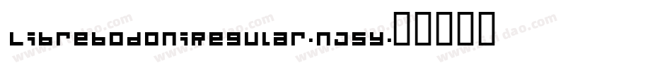 LibrebodoniRegular-nJ5Y字体转换