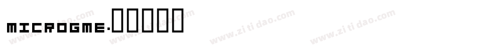 MICROGME字体转换