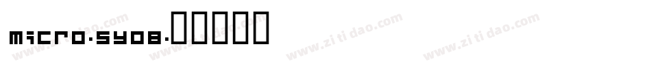 Micro-5y0B字体转换