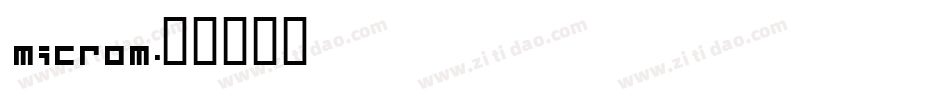 Microm字体转换