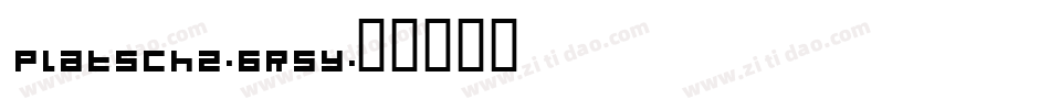 Platsch2-6R5Y字体转换