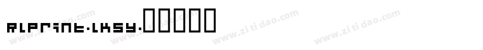 RlPrint-lK5y字体转换 RlPrint-lK5y字体转换