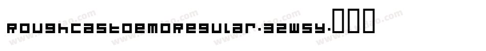 RoughcastDemoRegular-3zw5y字体转换