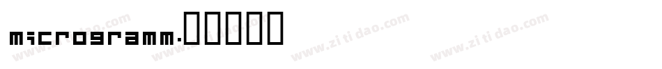 microgramm字体转换