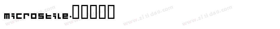 microstile字体转换