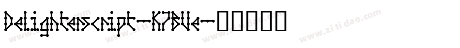 Delighterscript-K7BVe字体转换