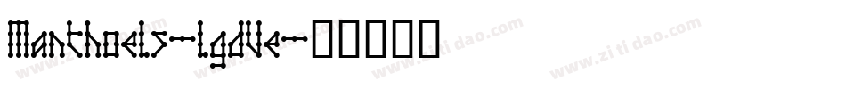 Manthoels-lgdVe字体转换