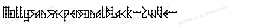 MollysansxcpersonalBlack-2wVe字体转换