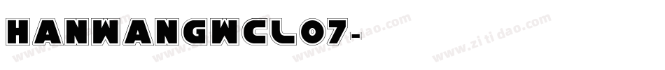 HanWangWCL07字体转换