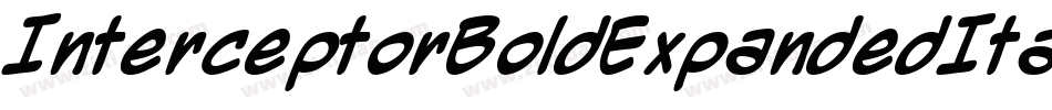 InterceptorBoldExpandedItal-G9Pg字体转换 InterceptorBoldExpandedItal-G9Pg字体转换