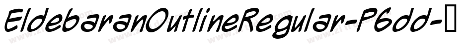 EldebaranOutlineRegular-P6dd字体转换