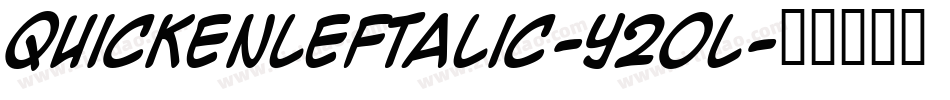 QuickenLeftalic-Y20L字体转换