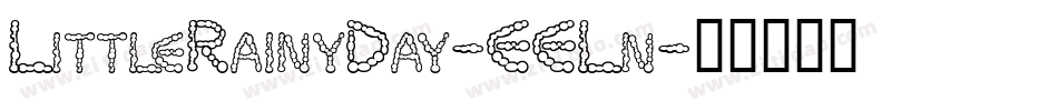 LittleRainyDay-EELn字体转换